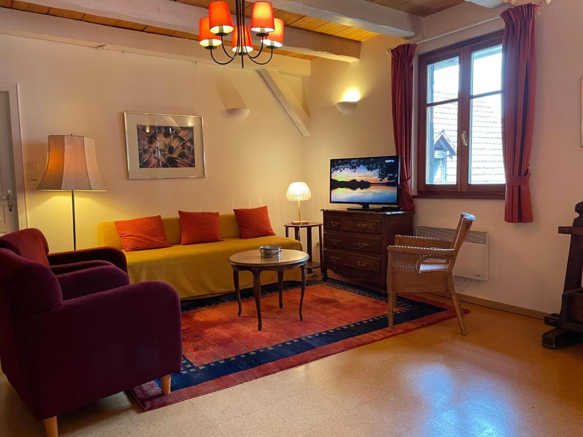 La Cour Zaepffel Apartment Dambach la Ville Bagian luar foto